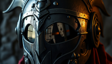 AI generated image of Grim dark Fantasy helm