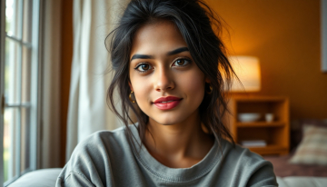 AI generated image of ultra realistic young woman